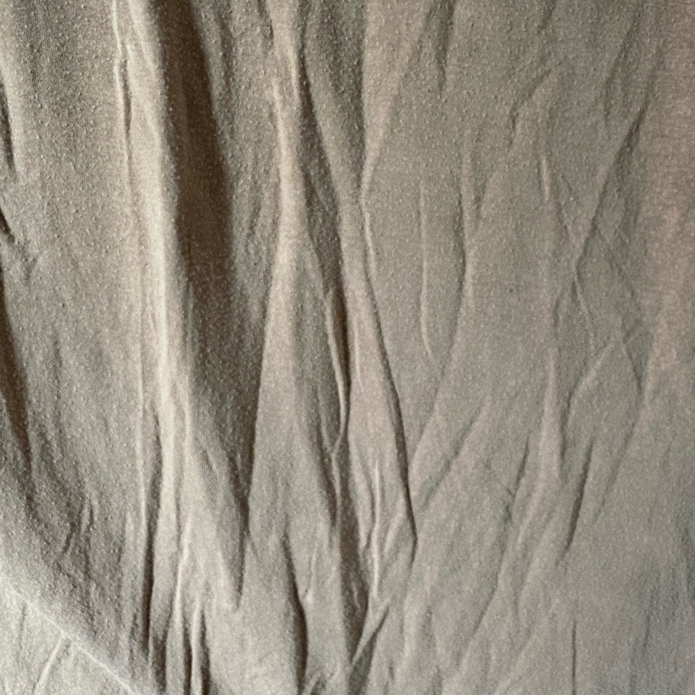 Sun & Shadow Tan Ruched Muscle Tee S - Picture 2 of 7